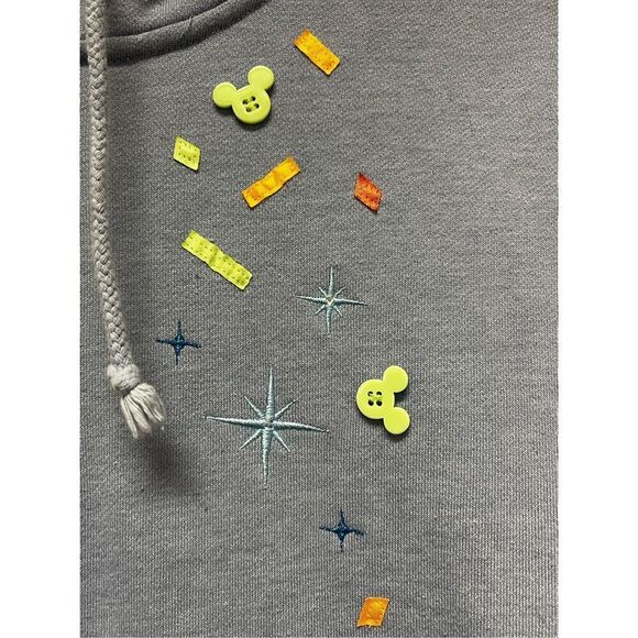 Walt Disney World Vintage Look Mickey Mouse Celebration Embroidered Zip Up Hoodi - Picture 3 of 9